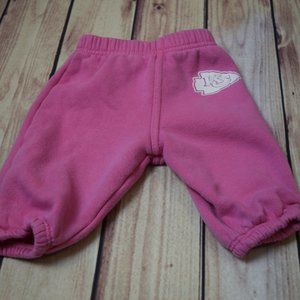 Baby Girl Kansas City Chief 0-3 M Pink Sweat Pants
